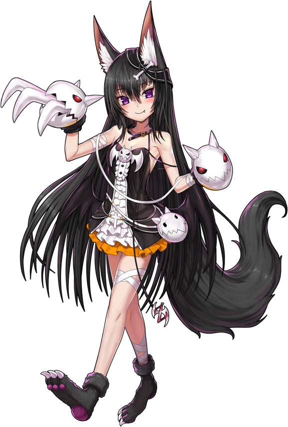 六億尾 大正義 ケモ耳黒髪ロングロリ