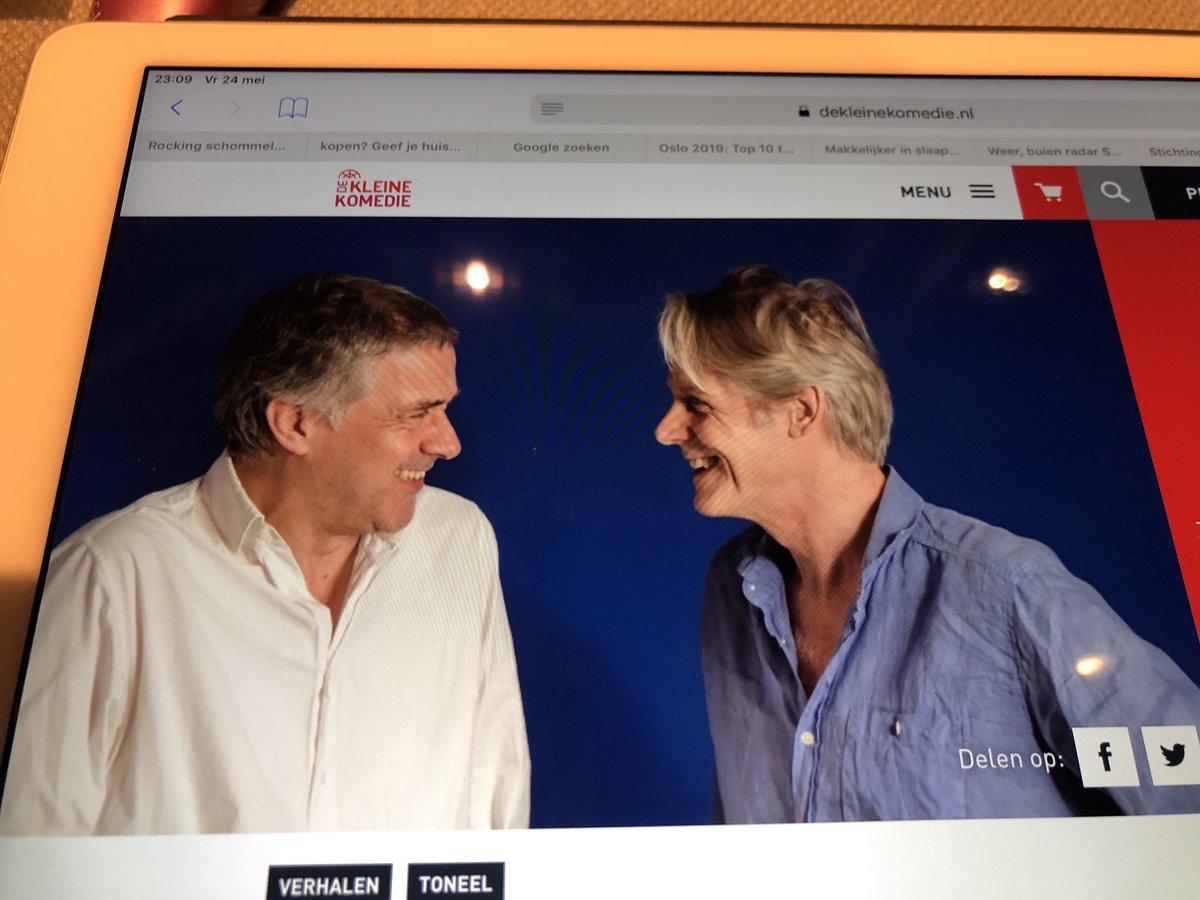 ehollenberg's tweet photo. Nog aan t nagenieten v d #theater voorstelling “237 redenen om door te gaan” van #LeopoldWitte en #GeertLageveen @OrkaterMexHond. Ze maken in de “herfst van hun leven” samen de balans op: ontroerend, ontzettend humoristisch, energiek, confronterend en blij makend stuk! #aanrader https://t.co/4psytvPduA