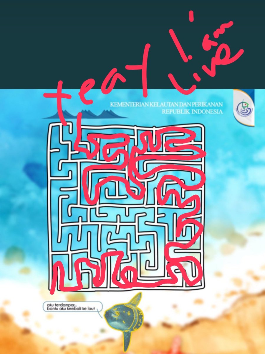 Kagak lurus garisnya yang penting hatinya lurus ya min 😂
Sambil rebahan sakit cacar , kita bantu mola2 balik ke laut ..
#salambahari 
<a href="/kkpgoid/">KKP RI</a>