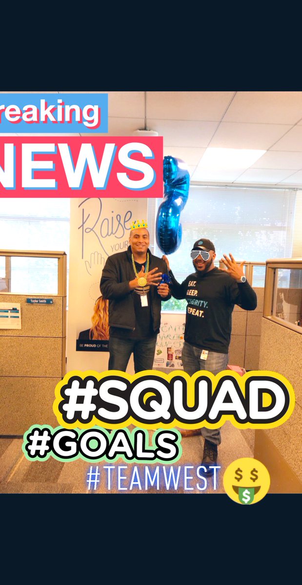 Drepowell3's tweet photo. BREAK NEWS!!! Willie “The 5 sale’s king” Jackson repping #TeamWest  having 5 plus sales for the month, keep riding that money train, great job!! @KathyValladare8 @anthonyetuggle @N_Vega_Guadian @alvean_h @AaronWest626 @edenley1 @IamJosephL @loo_lewis @carawfields @CerritosPride https://t.co/uteMTk8iAY