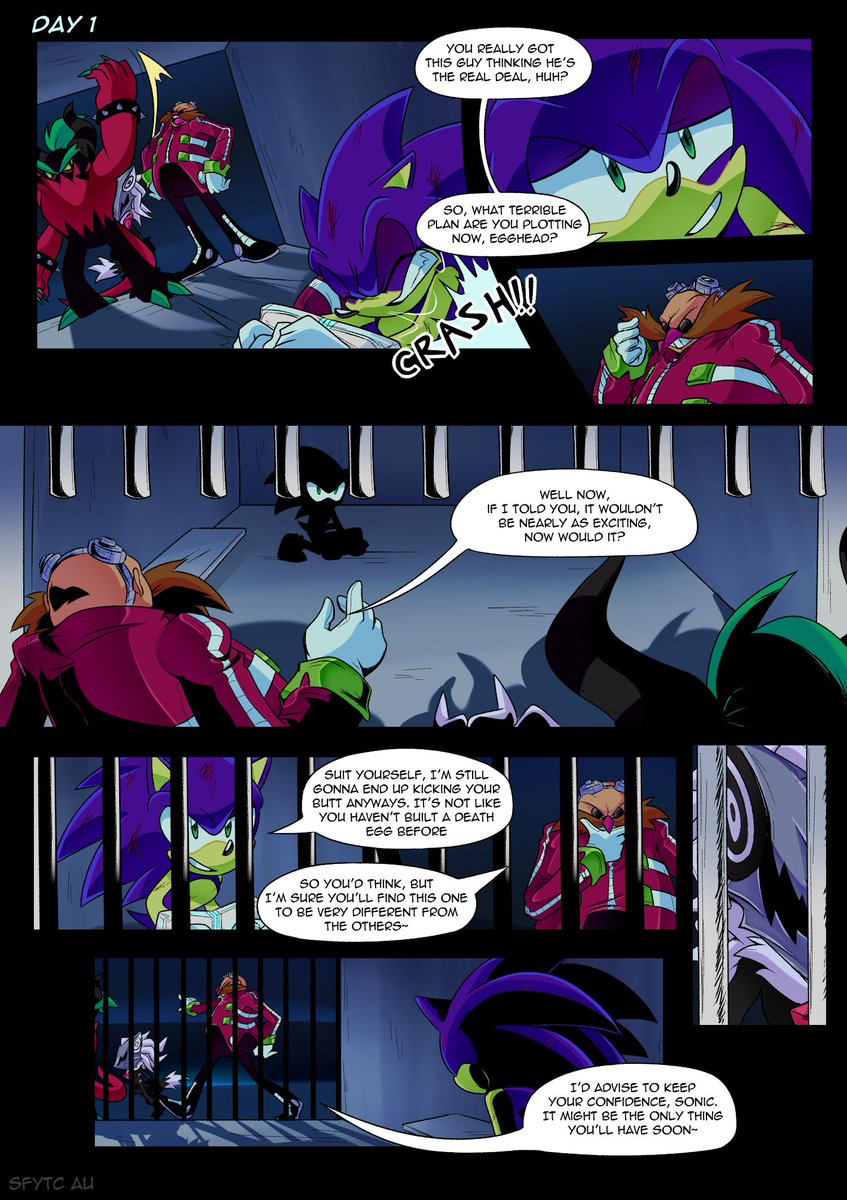 button_studios's tweet image. Sorry for being so terribly tardy, folks! But we’re back!

Page 60 of Sonic Forces is finally here!