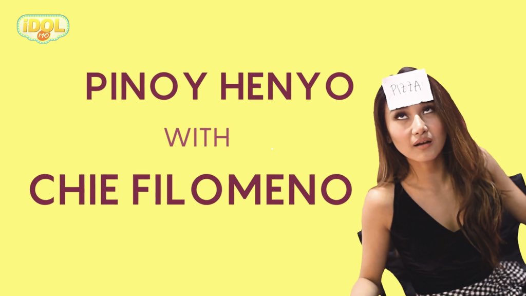 idolmoph's tweet photo. New video: Showtime GirlTrends Chie Filomeno plays Pinoy Henyo with the Idol Mo team! Link in bio now to watch! https://t.co/RCkLvfXKH2 @ChieFilomeno #girltrends #chiefilomeno https://t.co/XQYW7CgMMB