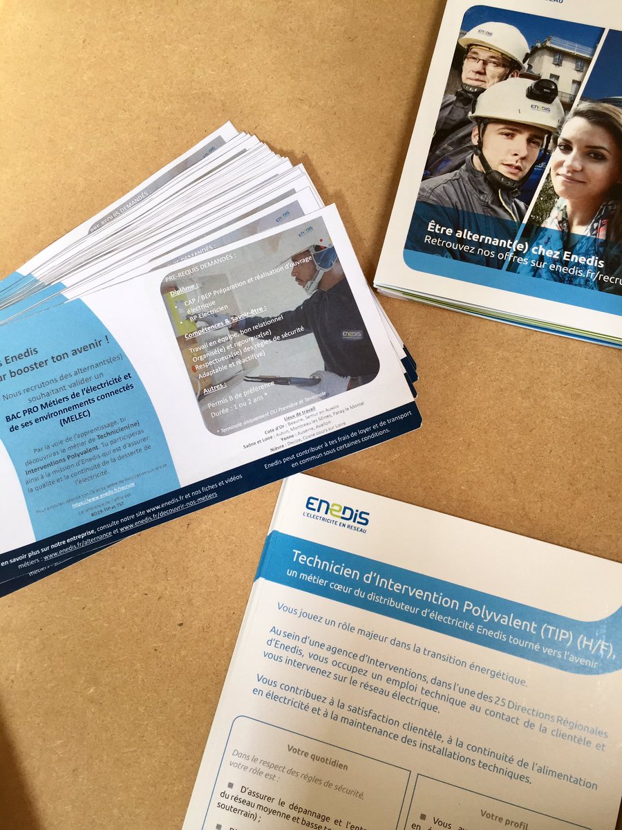 Enedis_BFC's tweet photo. [Recrutement 💼] #EnDirect Aujourd’hui @enedis_bourg est présent aux portes ouvertes du CFA Bâtiment de Dijon @BATIMENTCFA_BFC 
Nous recrutons des Bac Pro MELEC pour la rentrée de septembre ! Pour en savoir plus rdv sur place 📍#jobdating #EnedisRecrute #Recrutement #bacpromelec https://t.co/nOYEGQdV6G