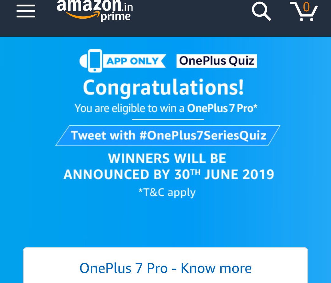dharmareddyn's tweet image. #OnePlus7SeriesQuiz