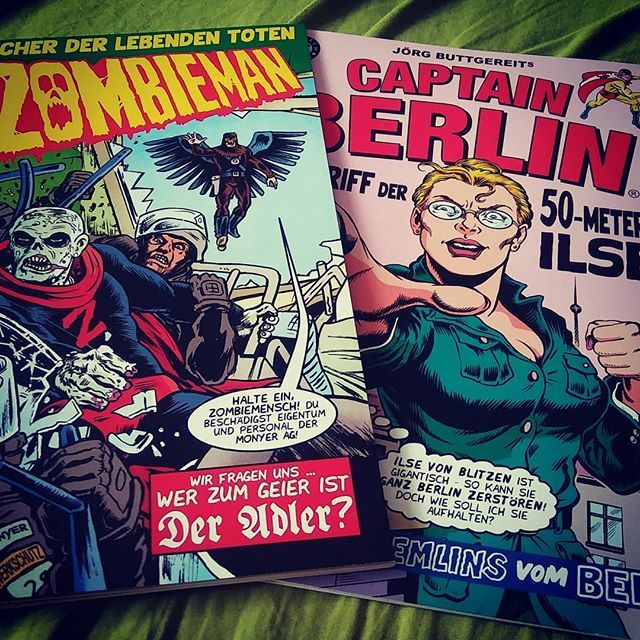 Superhelden-Nachschub von @weissblechcomics am Start. Zwei meiner aktuellen lieblings Comics. Wobei ich Captain Berlin ja schon seit der #1 liebe! bit.ly/2K1AQji