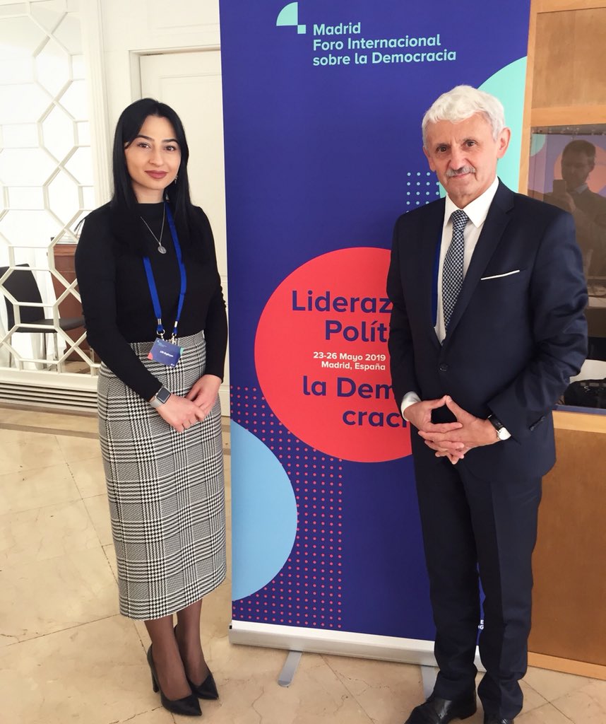 Our Deputy Chairman <a href="/BeglaryanLilit/">Lilit Beglaryan</a> is in Madrid taking part in International Forum on Democracy organised by <a href="/KASonline/">Adenauer-Stiftung</a>. The Forum is attended by participants from 34 countries in the world 🌎
Here with former Prime Minister of Slovakia 🇸🇰, President of <a href="/MartensCentre/">Martens Centre</a> <a href="/MDzurinda/">Mikuláš Dzurinda</a>