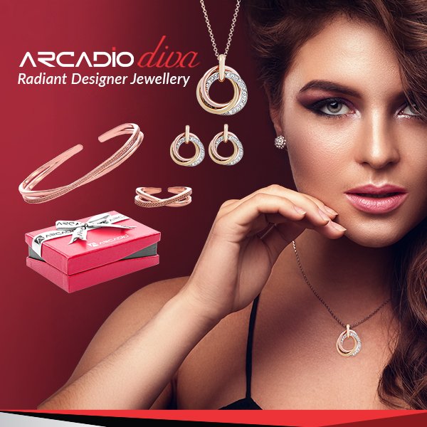 ArcadioLife's tweet photo. THE MOST BREATHTAKING 
ARRAY OF DESIGNER JEWELLERY

ARCADIO Diva enthrals you with the most fabulous collection of aesthetically appealing jewellery.

Shop now: https://t.co/sj804YuRQI

#Arcadio #Diva #Jewellery #Keepflaunting #designerjewellery #designerjewellerytrends #jewelry https://t.co/5xkwYiBweS
