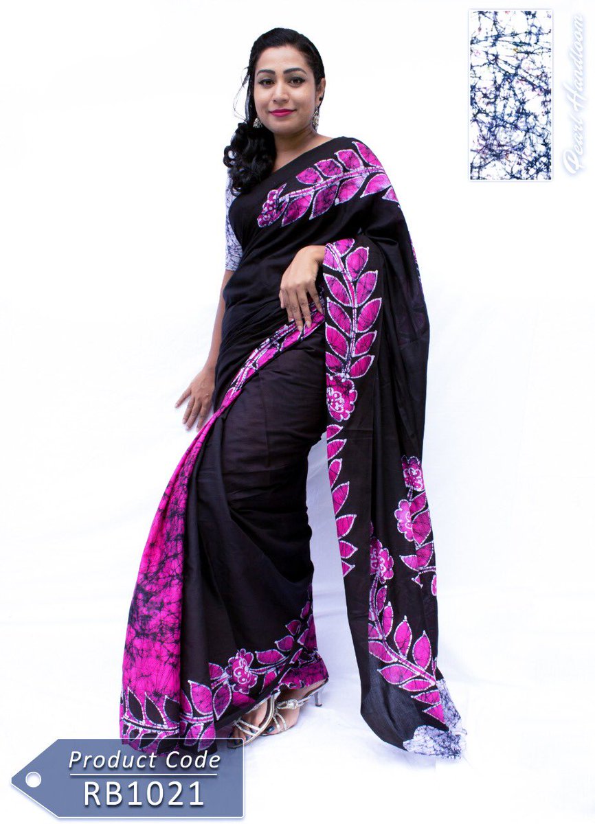 PearlHandloom's tweet photo. Fully Cotton Batik Sarees. Islandwide free delivery within a day.

Product info..

Work:- SL made Batik Saree

Fabric:- White Super Voile

Colour:- Black &amp; Pink

Colours may slightly differ base on lightning / devices you uses to view.

#PearlHandloom #LKA https://t.co/PJiXZzoN64