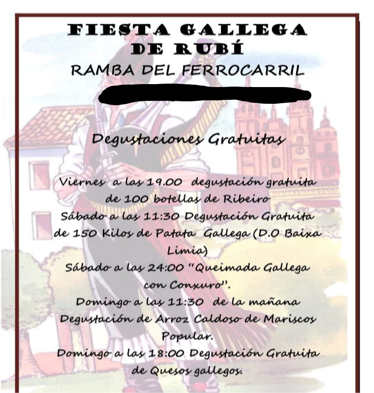 kuadrilla_11's tweet photo. Recordeu que avui dissabte 25/05 continua la Festa do Pulpo de la Irmandade Galega a la Rambla del Ferrocarril i que nosaltres hem repartit 20 racions de pop 
https://t.co/jfyUPpFthZ #infolocal #rubicity @inforadiorubi #LetrasGalegas19 #AntonioFraguas #cultura #galicia #galizia https://t.co/Fy7UT5aTum