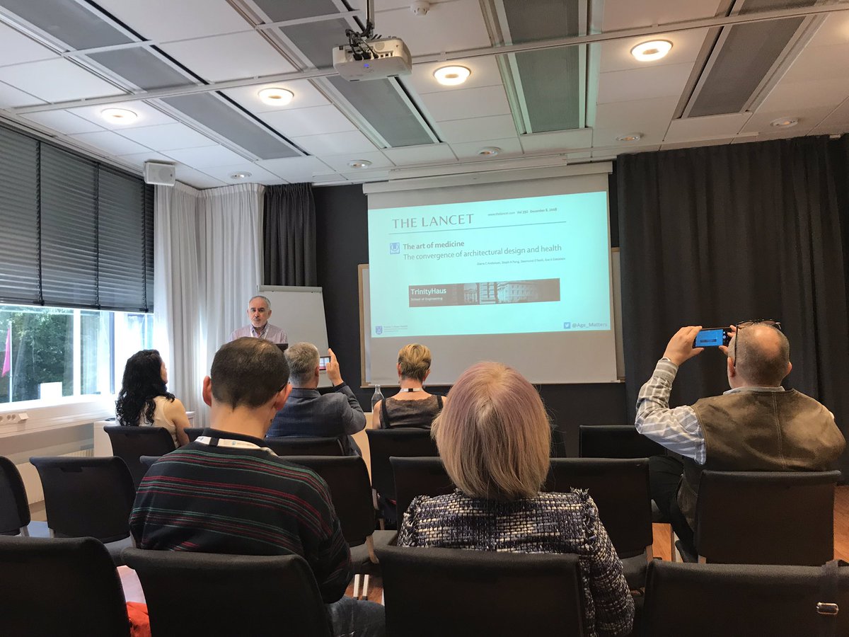 Great presentations on Urban Design, architecture and Dementia from <a href="/tcddublin/">Trinity College Dublin</a> <a href="/Trinity_Haus/">Trinity Haus</a> by <a href="/Age_Matters/">Desmond (Des) O'Neill</a> <a href="/ProfSuzCahill/">Suzanne Cahill</a> @TomEGrey <a href="/dimitraxidous/">Dimitra Xidous</a> at <a href="/iagger2019/">IAGG-ER 2019</a> #IAGGER2019