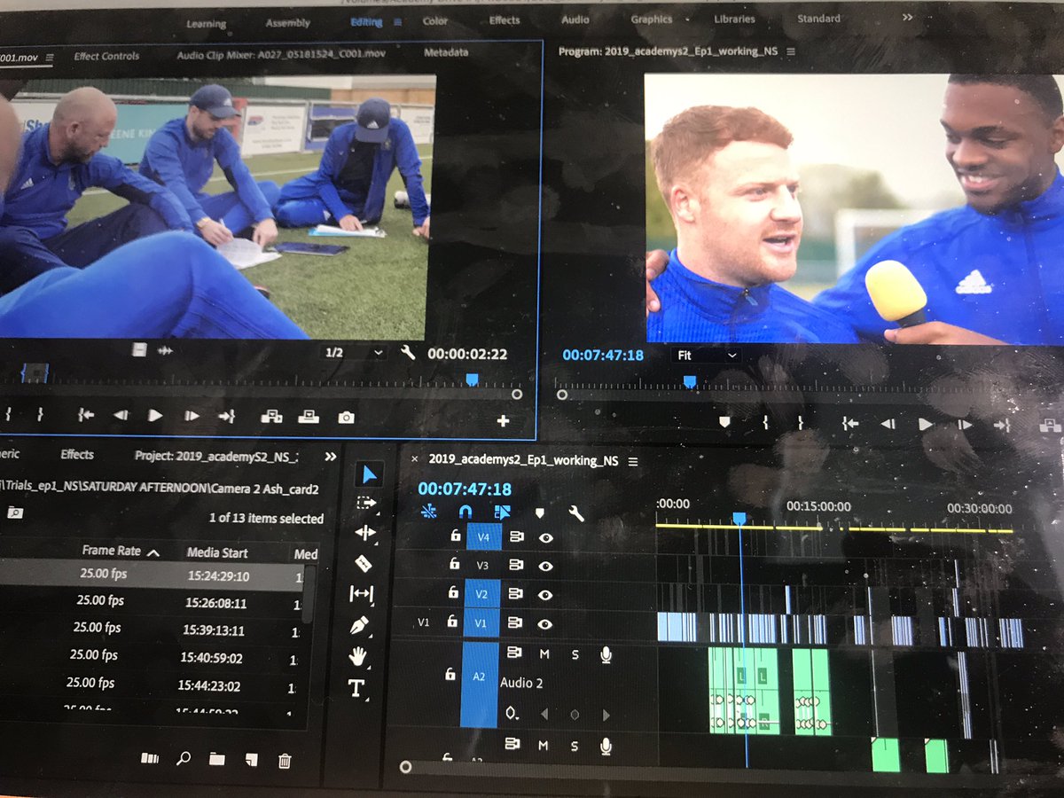 hashtagutd's tweet photo. #Academy Episode 1 is close...just got to work out how to edit out @rickyevans14 smiling. We can’t have him doing that, off-season or not #Glitch19 https://t.co/8QkYOW3O26