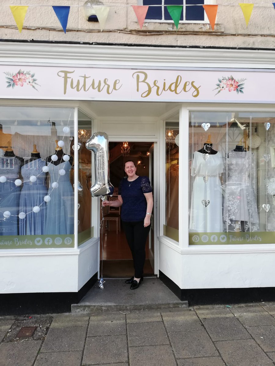 Today marks one whole year since I took over the ownership of Future Brides, I have had an amazing first year meeting lovely Brides and their families. If you are on the high street today pop in and see us, there may even be a drop of fizz to help me celebrate... Thank you ❤