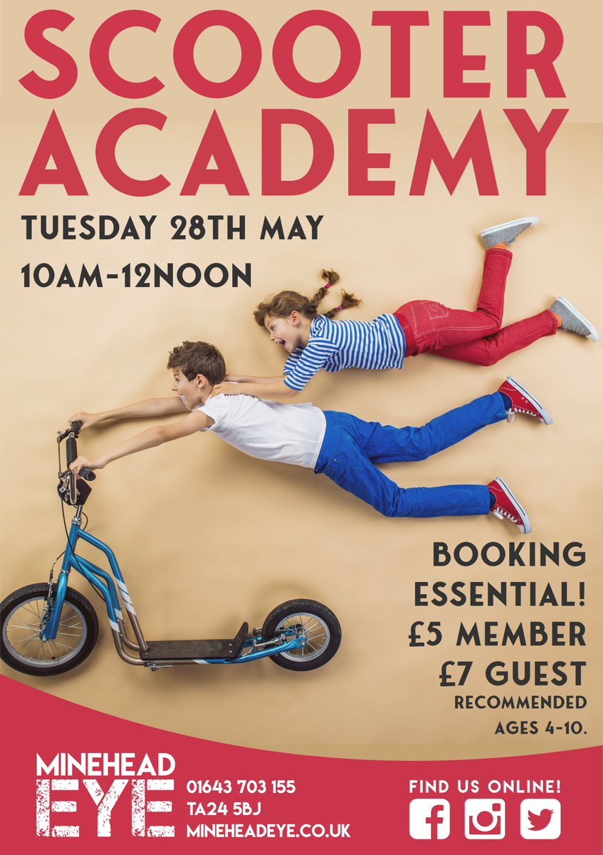 Scooter Academy is back this half term! Book now to avoid disappointment!