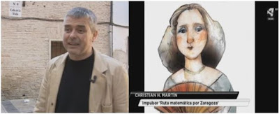 SAPMciruelos's tweet photo. @MartnChristianH  y su ruta Matemática por Zaragoza, en @aragontv, con la que nos acerca a la casa de Andresa Casamayor.
https://t.co/N1hOtKCEQK https://t.co/9lgP5fkhrq