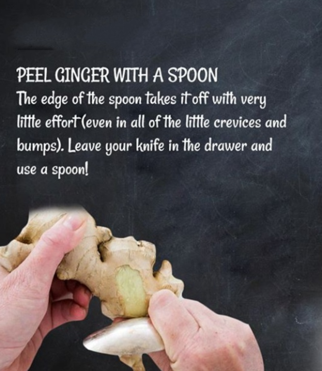 KitchenBoardM's tweet photo. Saturday Tip😎

Use a spoon to peel ginger.✅
.
.
#saturday #saturdaytip #kitchen #kitchentip #kitchenfact #healthytip https://t.co/SfsFgcm0D4