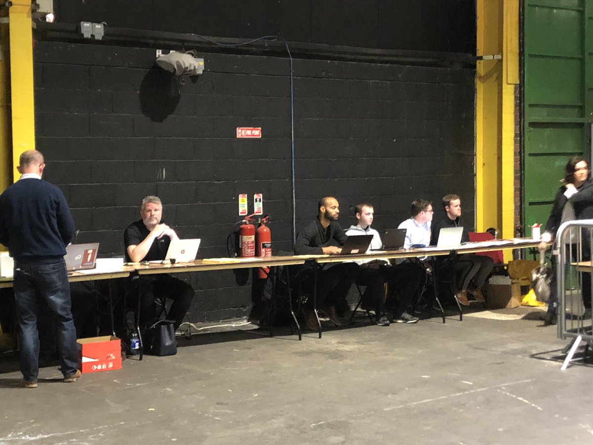 Every time a box is completed, they then send their completed tally sheet back to a gang of cross-party co-operatives with laptops (and sometimes now, even projectors!) who gather the whole thing into a complete picture.