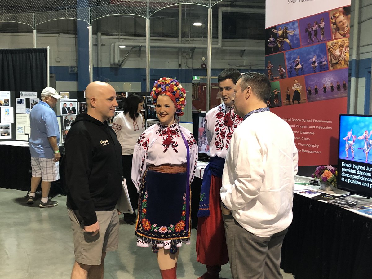 CalgaryUkeFest's tweet photo. Thanks for visiting Premier @jkenney! Did we mention we signed you up for the Hopak? Hope you stretched... https://t.co/Q9VSPZ6nGv