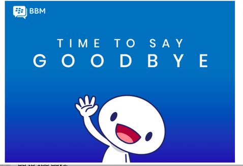 smarthatch's tweet photo. The BlackBerry Messenger app, better known as BBM, has shut down on Android and iOS.
https://t.co/62BDtBmr1Y
#BBM #messenger #technology #smarthatch https://t.co/zZAU6I6fQU