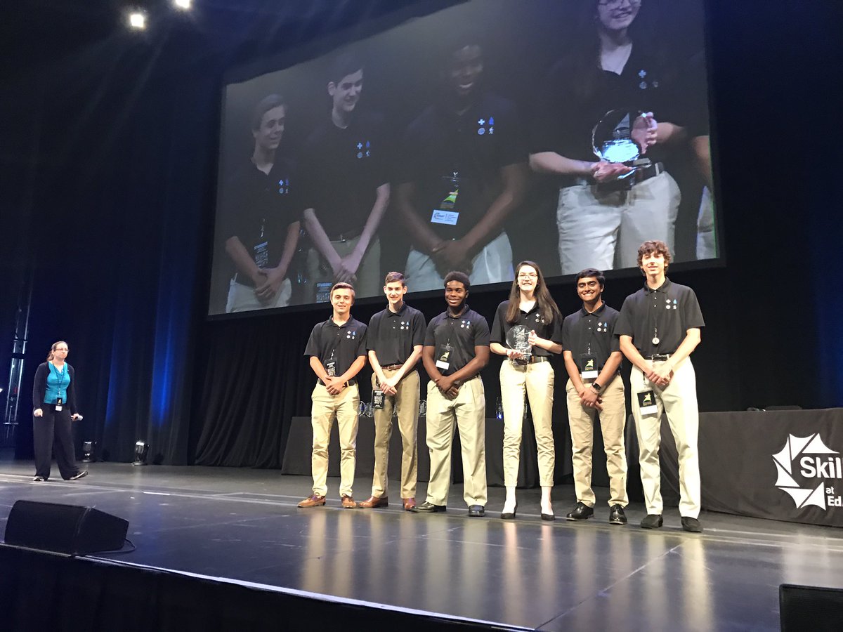 So proud of my CADD and advanced drafting students for their efforts this year.  The two teams placed first and second place at @ecskills21 Expo Fest in the advanced manufacturing challenge.   #talentedatwhs.