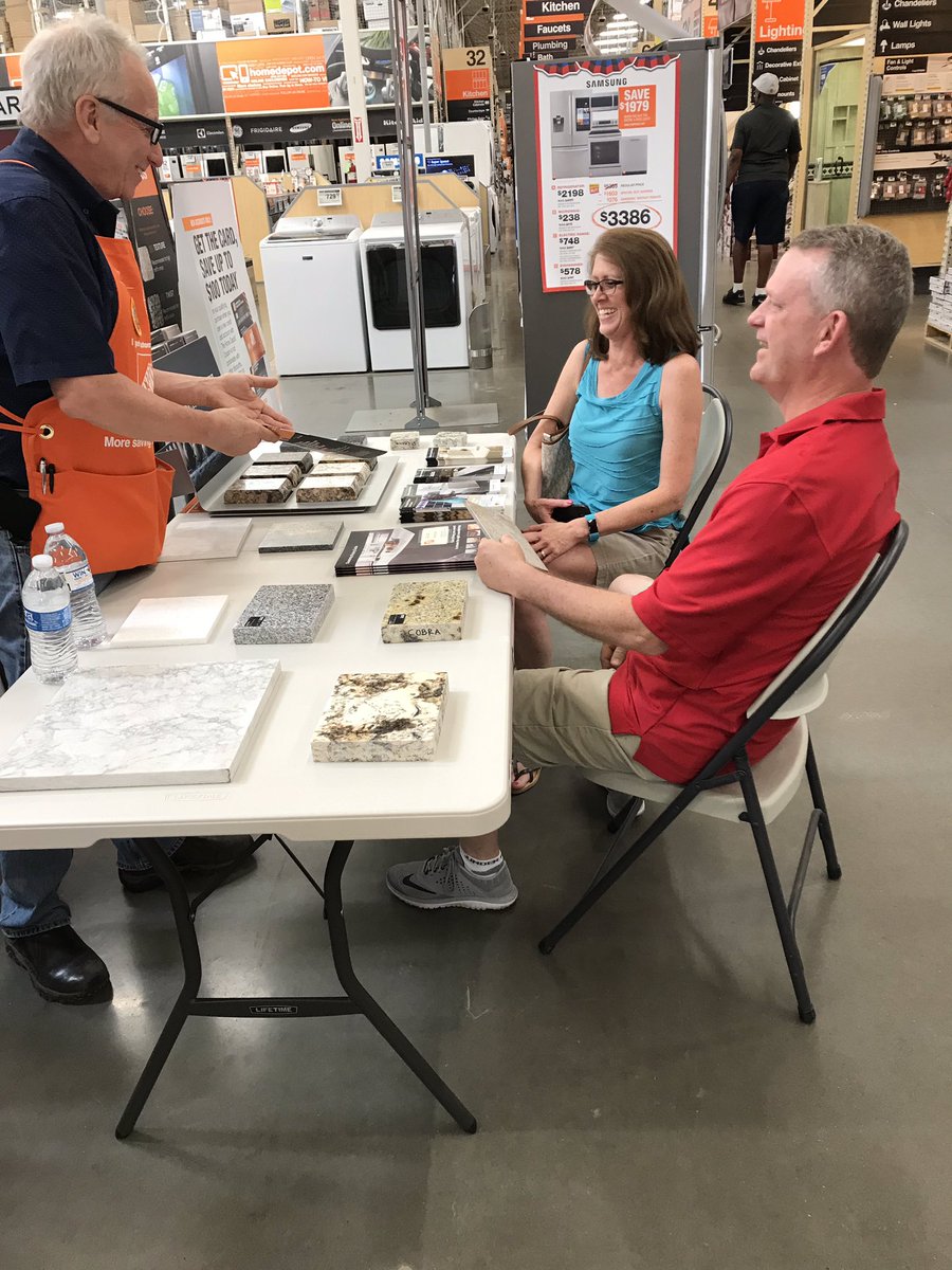 shaikplanet's tweet photo. Kitchen Maestro Larry does his expertly presentation has his customers ready for their countertop project ! @CLMurley @tavares_gabe @Penn_DSM https://t.co/SoeL5yRNNF