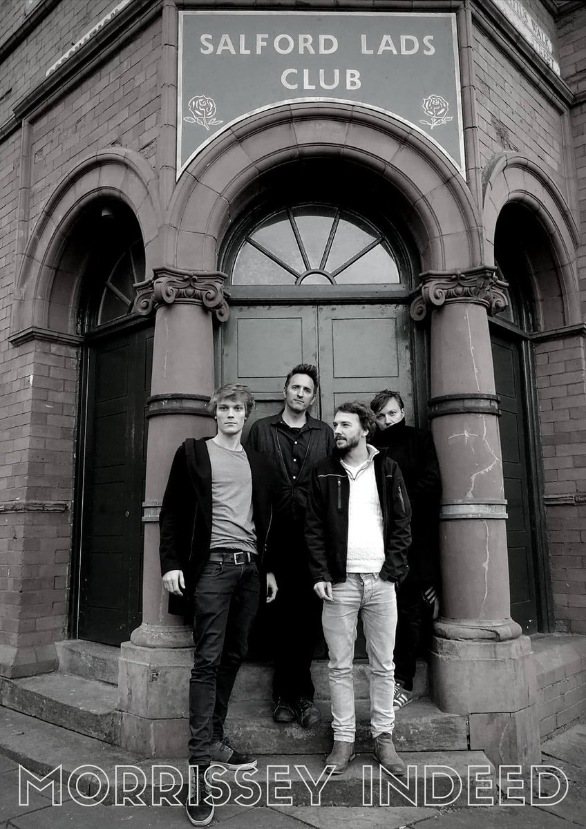MorrisseyIndeed's tweet photo. Tonight 2 great English clubs unite and take over: @LewesConClub &amp; @salfordladsclub. #morrisseyindeed kick off at 8.30. 

#morrissey #thesmiths #lewesconclub #salfordladsclub #thesmithstribute #UCLFinal19 https://t.co/l7t7yOaX5u
