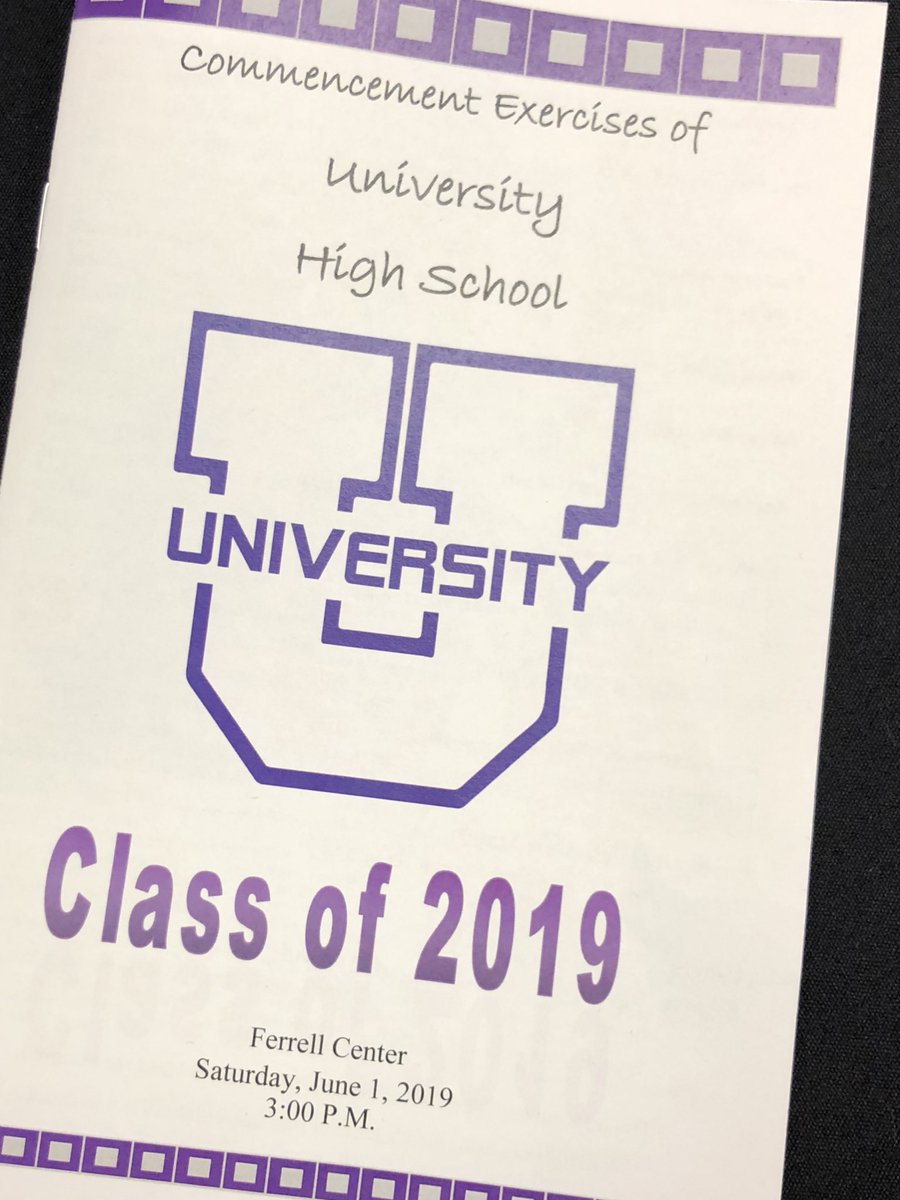 There’s less than an hour until <a href="/TrojansUHS/">University High School - Waco</a> celebrates the Class of 2019. If you aren’t at the Ferrell Center, you can still watch the graduation ceremony live on WISD-TV (cable channel 17) or wacoisd.org/live