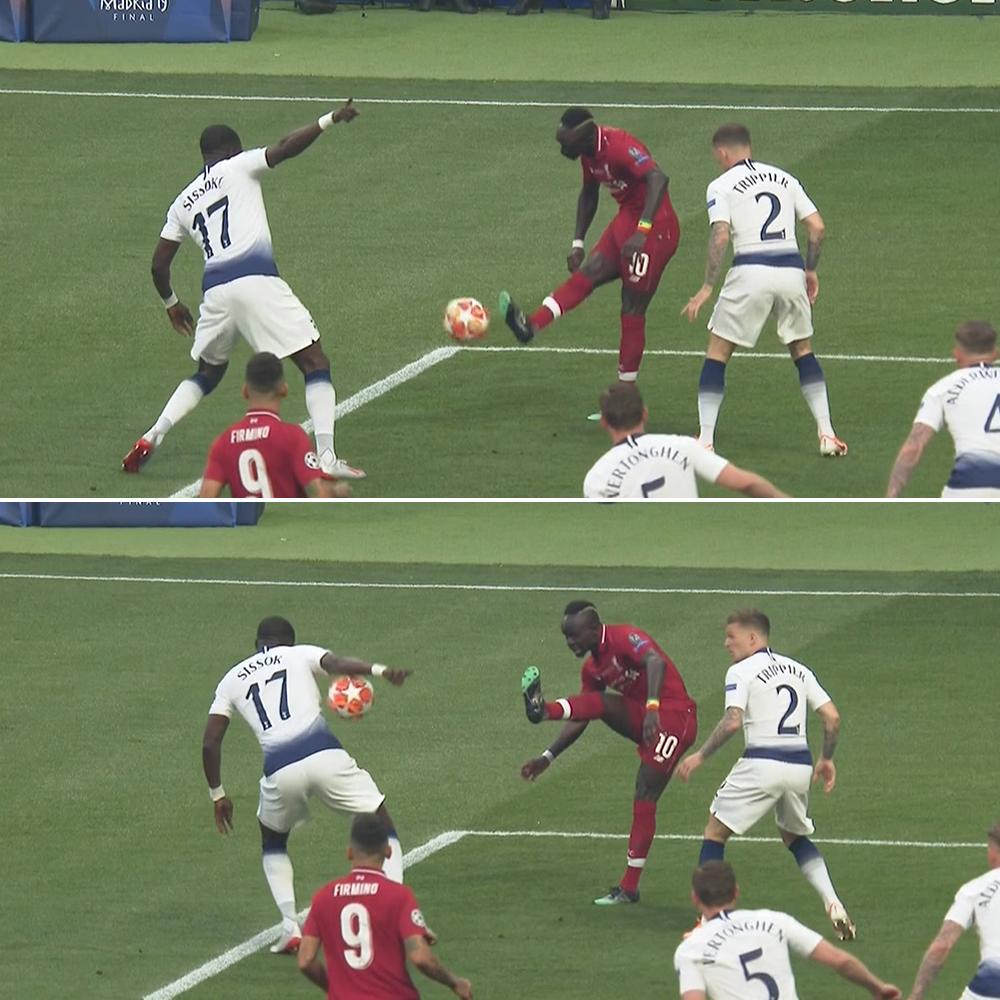ESPNFC's tweet photo. Liverpool were awarded a penalty after 23 seconds.

The right call? https://t.co/RLKQGqOgDO