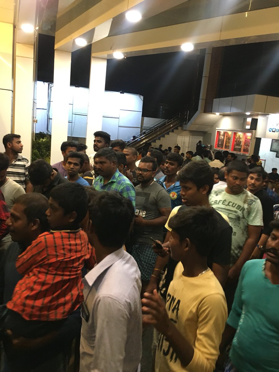 TPVMultiplex's tweet photo. HOUSEFUL weekend for #NGK at @TPVMultiplex ๐ฅ
Fans are queuing up to watch Nandha Gopalan Kumaran @Suriya_offlโs performance on screen with @thisisysr magical BGM in #DolbyAtmos at @TPVMultiplex ๐
A @selvaraghavan film ๐ฅ
#NGKFireAtTPVMultiplex https://t.co/VYKXEjW0zY