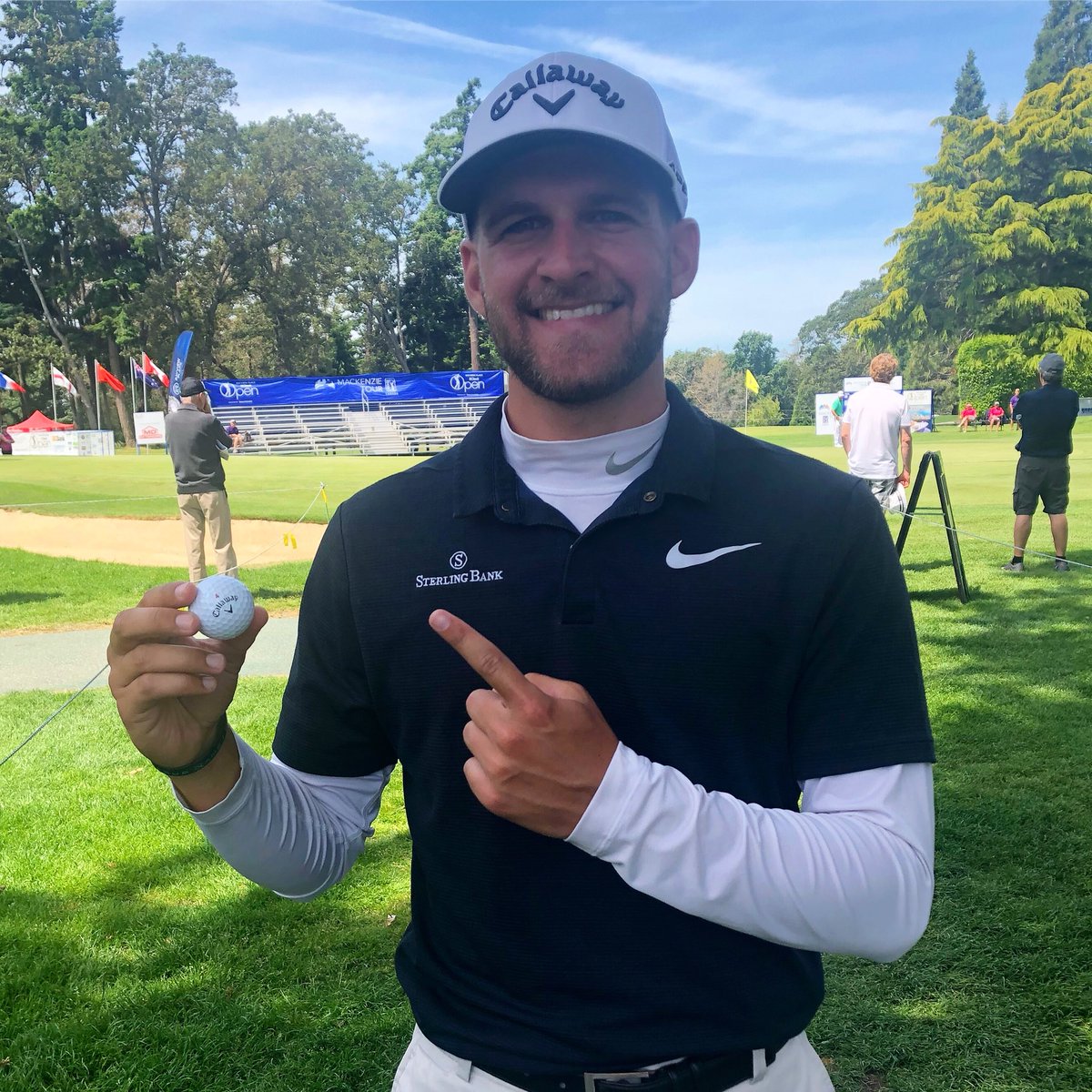 PGATOURAmericas's tweet photo. Career ace number 3 for @Carr_Vernon! 

His 168-yard hole-in-one on the 14th helped him to a third-round 65 @dc_place https://t.co/bQEhvsu9EJ