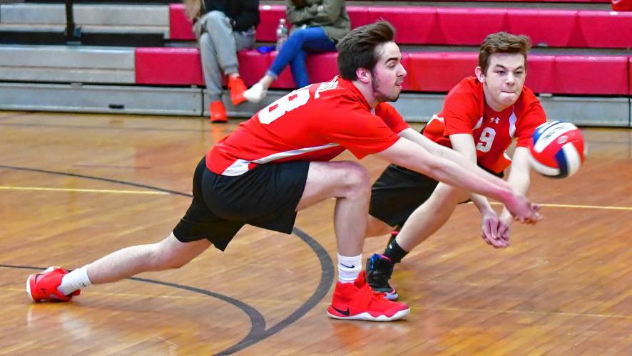 Athol_Boys_VB's tweet photo. A big shout out to Captains Colby Soltysik and Zack Aldrich for being selected as East League All-Stars. Soltysik lead the league in Aces and finished 3rd in assists while Aldrich finished 3rd in Kills and 4th in Digs. @ColbySoltysik33 @zackaldrich_ https://t.co/nXzZSAroyQ