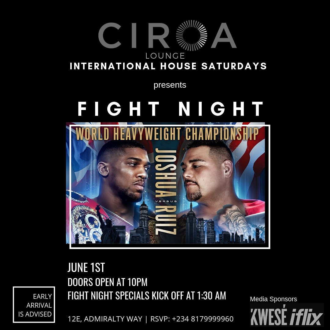 Join us at Circa to watch the #JoshuaRuiz fight later tonight.
.
Joshua v Ruiz Jr. is LIVE on #KFS and #Kweseiflix