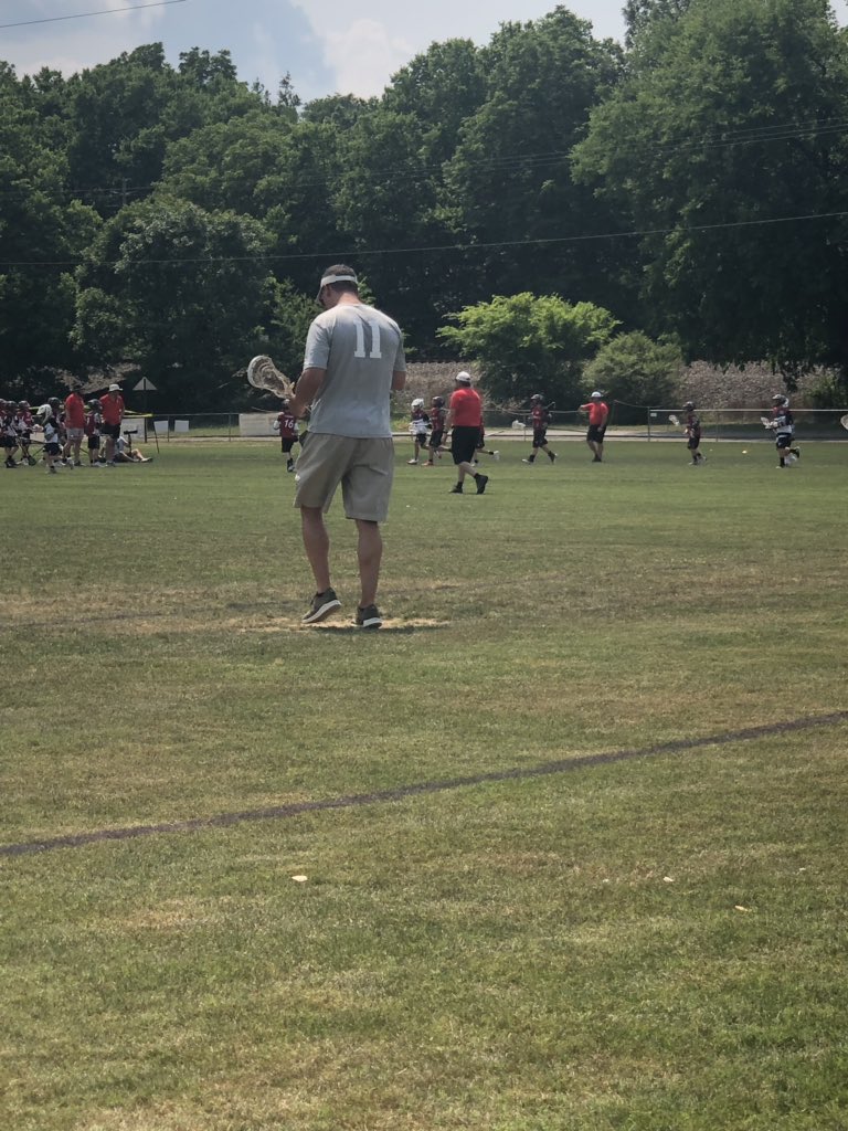 Getting immersed in travel lacrosse culture. Dads on the opposing team with lax sticks in hand pacing sideline. Put me in coach I’m ready to play 11u. 🤦🏼‍♀️🤣