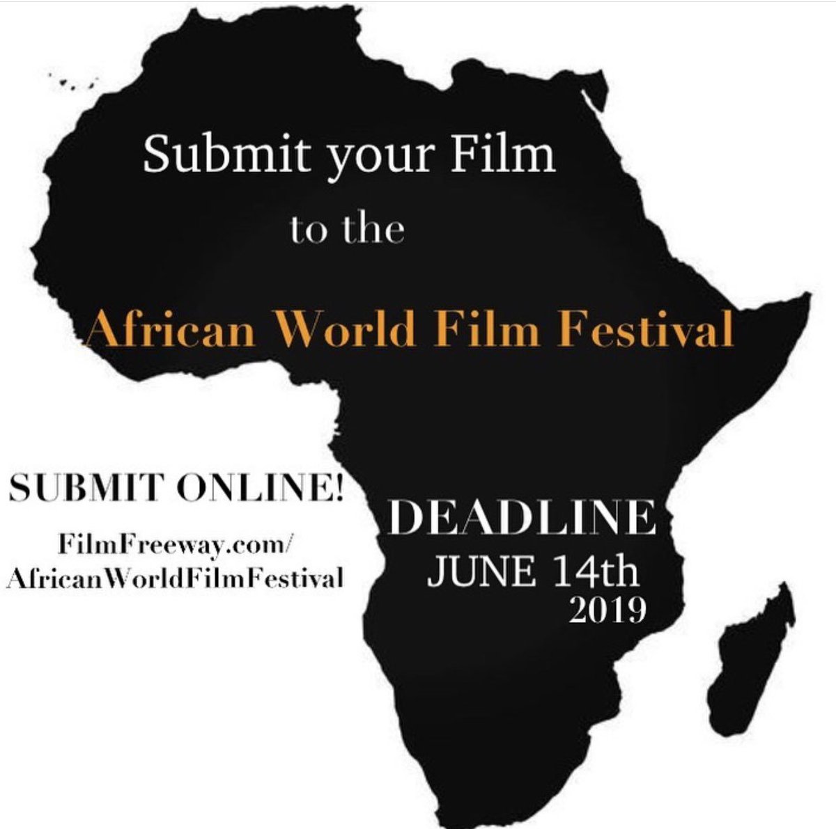 AfricanWorldFF's tweet photo. Are you ready to make history?! #submissions #dontwaitsubmittoday #cinema #actors #filmmakerlife #opportunity #makehistory https://t.co/aHmBcQ0DRL