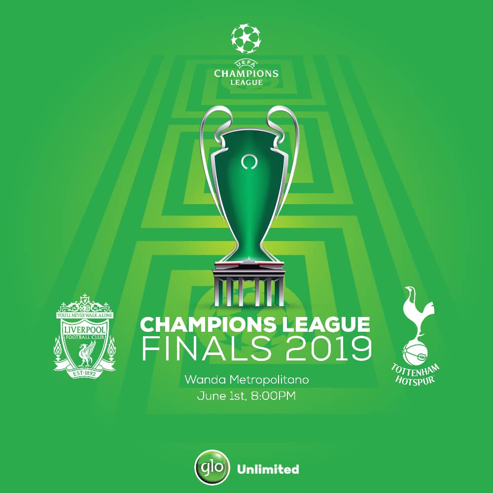GloWorld's tweet photo. It’s an all-English final in the Champions League tonight, who are you backing to win the trophy? #GloSportsWeekend https://t.co/I0C67WdzgS