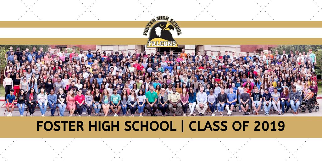 Graduation is currently underway for Foster High School! We can't wait to cheer on our Falcons as they soar into bright futures! 🎓 #ClassOf2019

To tune in live to Foster’s graduation ceremony, click here: bit.ly/2VomBHo