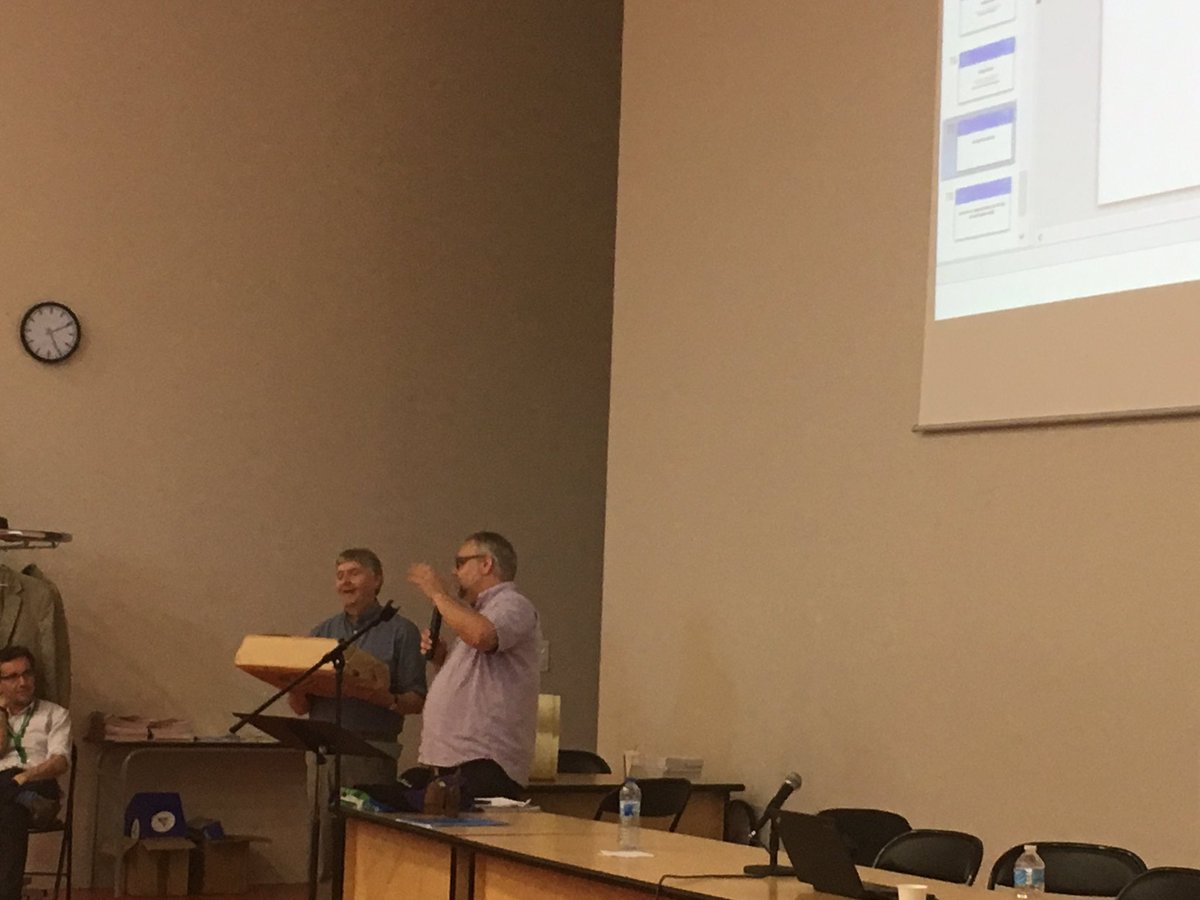 PuyadeL's tweet photo. Remerciement à Emmanuel Alvarez pour son travail au sein de la CS. Bonne pré-retraite à lui !  #SynodeUEEL2019 https://t.co/3E86OlprQM