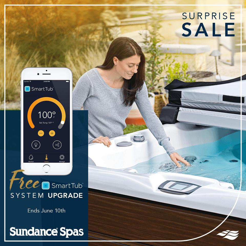 Sundance Spas on Twitter our Surprise Sale, going on now. Get