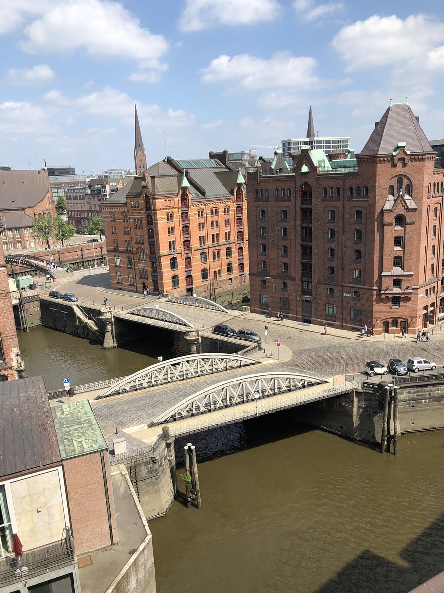 Beautiful view from the workout facility/sauna and meditation room at the Ameron Hotel Speicherstadt in Hamburg. I took advantage of all three this morning before heading to the RI convention.