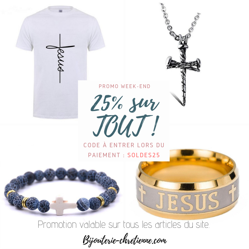 BChretienne's tweet photo. Profitez de 25% de réduction sur TOUS les articles ce week-end ! Découvrez nos 300 articles chrétiens de qualité supérieur ✞.

🔹Code : SOLDES25
🌏Livraison gratuite dans le monde entier
➡️https://t.co/QeRnLoXoXQ

#promo #jésus #seigneur #dieu #chretien #chretienne #psaumes https://t.co/T1zoVVnND0