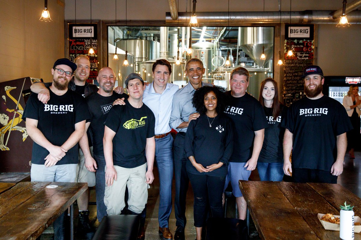 Yesterday was a good day.  Thank you <a href="/JustinTrudeau/">Justin Trudeau</a> <a href="/BarackObama/">Barack Obama</a> and your amazing team for spending some time with us.
