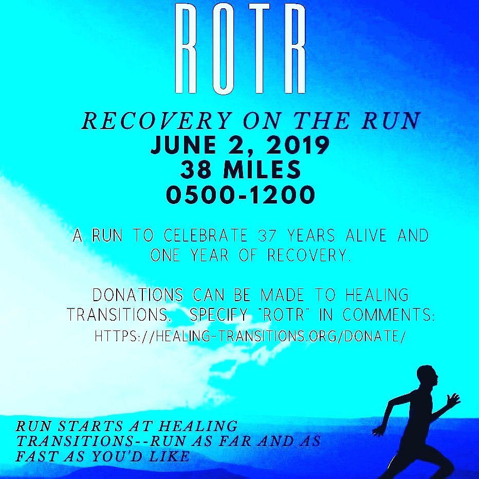 El Duce (@taltybrian) on Twitter photo Tomorrow is the big day! I didn't get here alone and I can't do this alone. Please come out and run a few with me and consider making a donation to Healing Transitions with "ROTR" as the comment. <a href="/F3_5_Pts_Triple/">F3 5-Points Triple</a> <a href="/F3TheArena/">F3 The Arena</a> <a href="/F3FreyDaddy/">Jonathan Frey</a> <a href="/F3Nation/">F3</a> @F3pickupthesix <a href="/F3Raleigh/">F3 Raleigh</a> Tomorrow is the big day! I didn't get here alone and I can't do this alone. Please come out and run a few with me and consider making a donation to Healing Transitions with "ROTR" as the comment. <a href="/F3_5_Pts_Triple/">F3 5-Points Triple</a> <a href="/F3TheArena/">F3 The Arena</a> <a href="/F3FreyDaddy/">Jonathan Frey</a> <a href="/F3Nation/">F3</a> @F3pickupthesix <a href="/F3Raleigh/">F3 Raleigh</a>