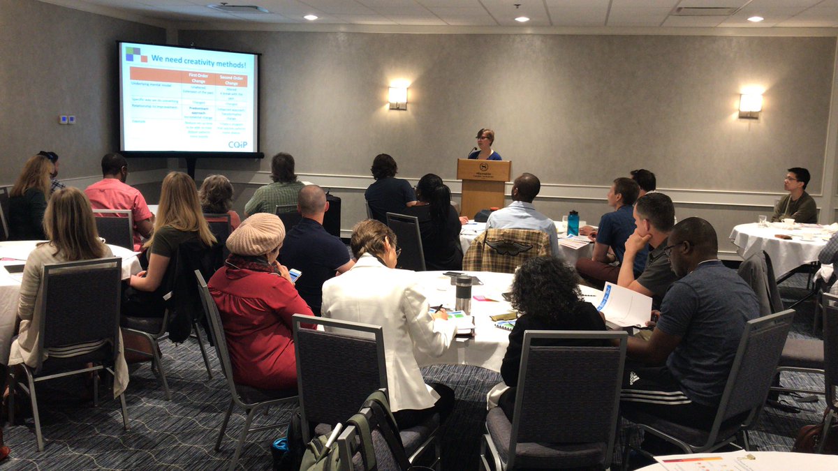 jocelynw_sk's tweet photo. @CQIP_SK Cohort 3 learns about creativity methods and #thinkingdifferently from @TaktfulShari at their last in-person workshop. #capstone3 @hqcsask @paulplsek @NHSuk @helenbevan https://t.co/VMO0QczsNf