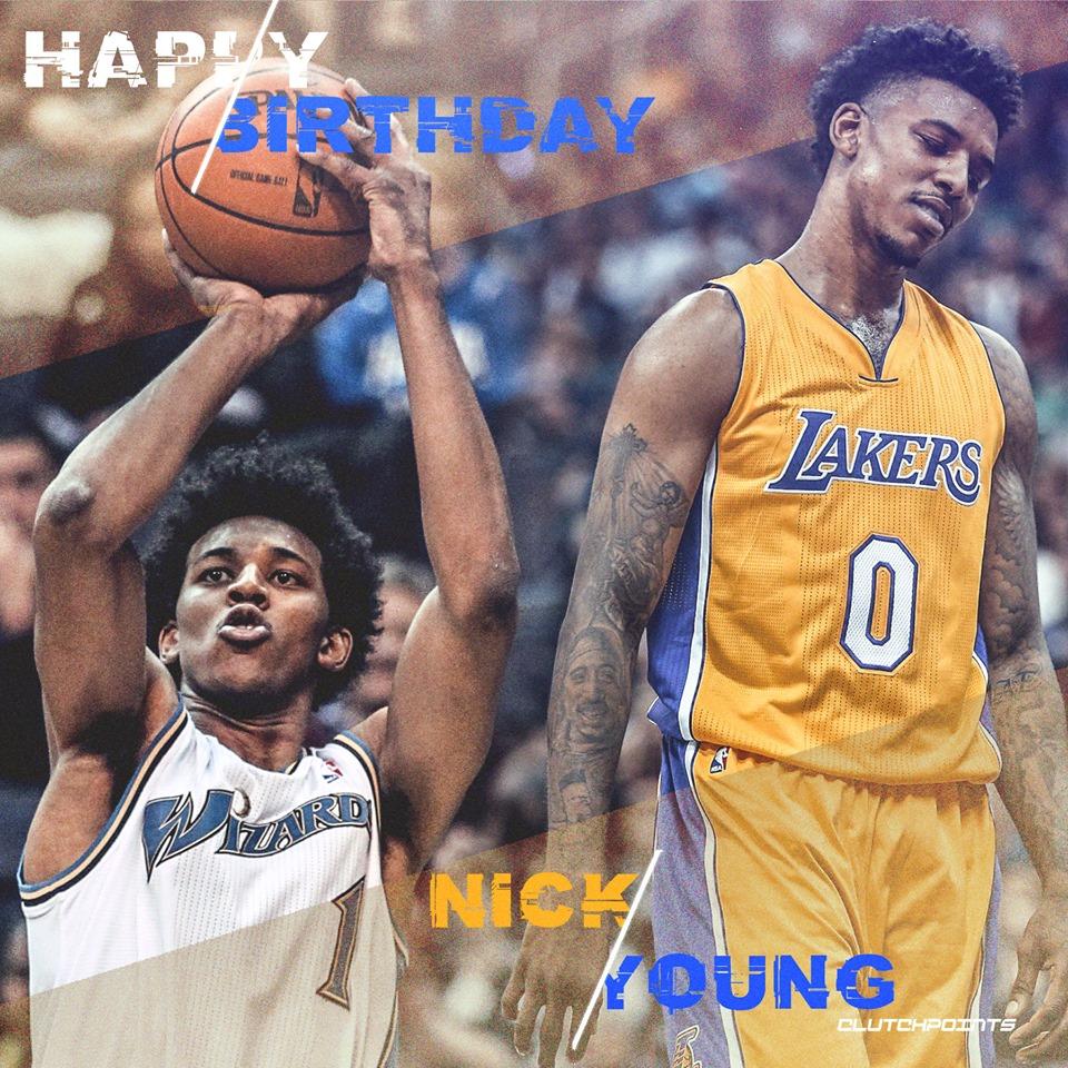 Happy 34th birthday to Nick Young!  