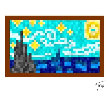 tropsworkshop's tweet photo. Working on a game jam. Here is some background art I did. With any luck I can get this game done in time.... If real life gives me a break.

#extragamejam #starrynight #vangogh #gamedev #indiedev #pixelart #pixelartist #8bit #digital #digitalart #indiegame https://t.co/QaQTEGA9zF