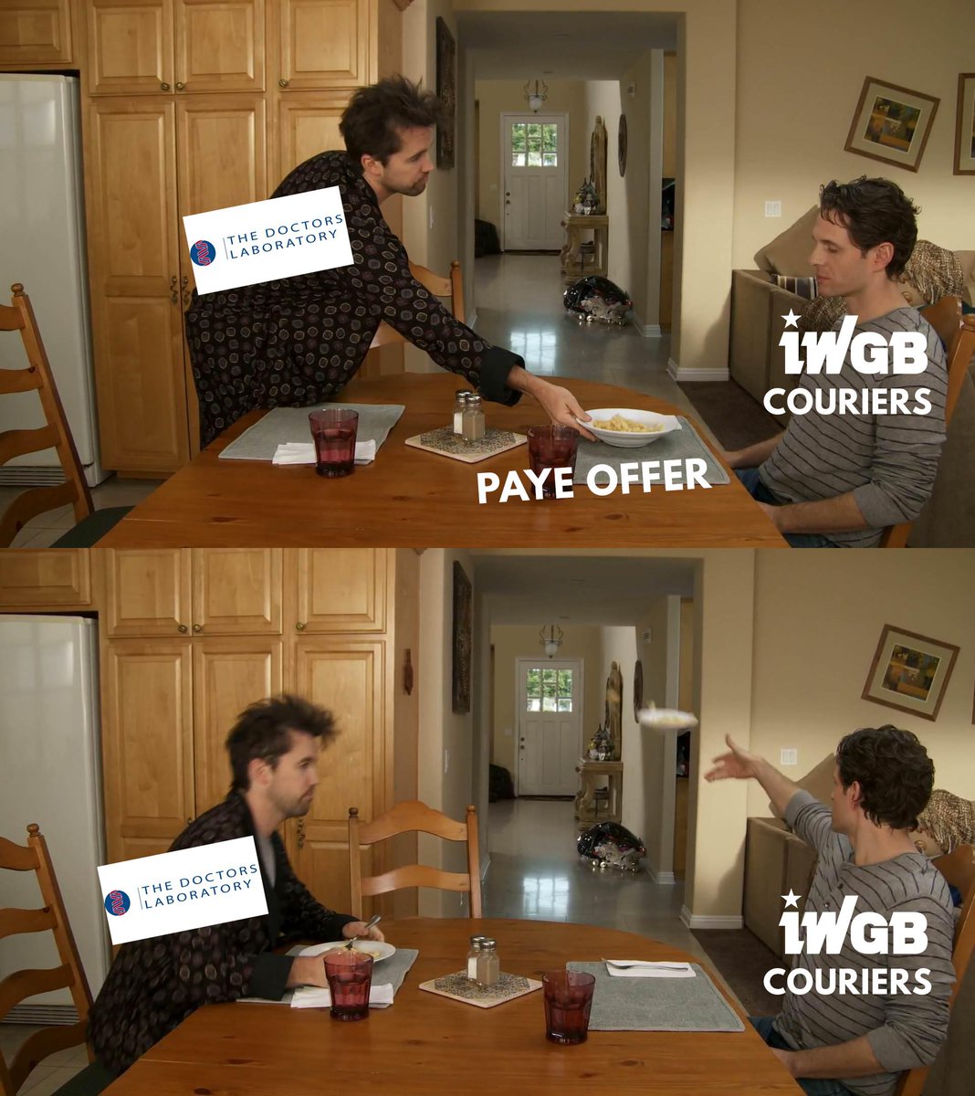 IWGB_CLB's tweet photo. PAYE employment offer from The Doctors Laboratory meant couriers would have to provide their own equipment and pay their own costs, leaving them worse off. Hard pass #TDLstrike https://t.co/ZDDAJBsZTn