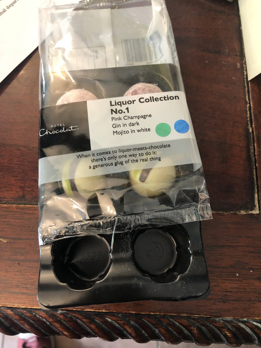 .<a href="/HotelChocolat/">Hotel Chocolat</a> very disappointed to open these chocolates and find that two are missing! (No, I haven’t eaten them, this is genuinely how I found them)