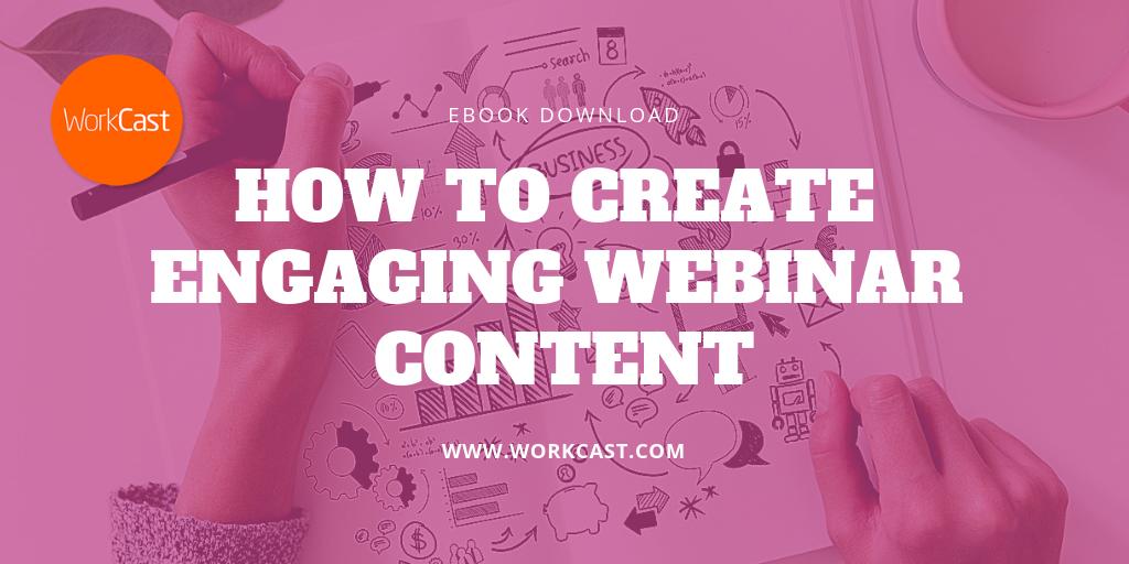 WorkCast's tweet image. 44% of marketers say content creation is their biggest challenge. We have done the hard part for you, download our eBook for ideas of how to create engaging #webinar content. #BeAGameChanger hubs.ly/H0j5yVc0