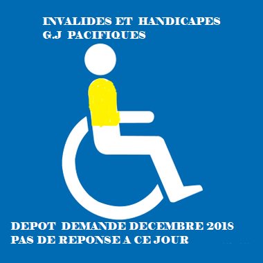 dantecbarbie's tweet photo. #GiletsJaunesJe vous rassure Mr le Président nous continuons a manifester invalides et handicapés toutes catégories vous savez la doléance remis a votre 
a votre gouvernement sur le calcul des pensions d'invalidité et handicapé (conjoint pacs
Alors a samedi

@EmmanuelMacron https://t.co/9rCpcBBFkM
