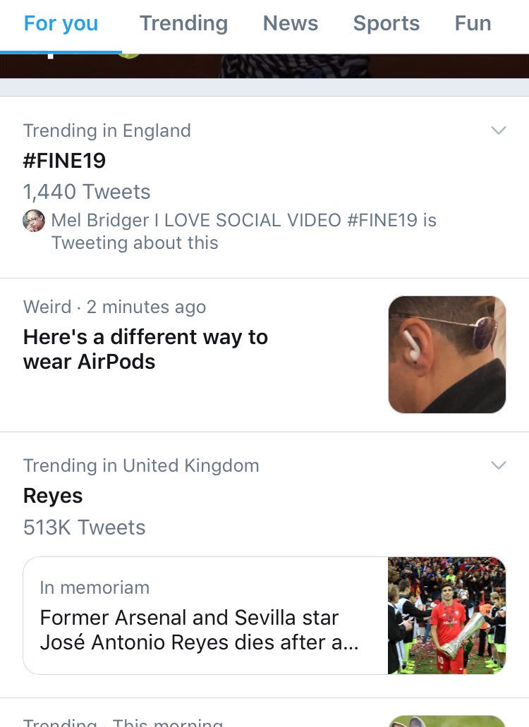 Well we did it! We’re trending! And it’s all thanks to you lovely lovely people!!! Woohoo hoooo!!!

Please retweet. #FINE19