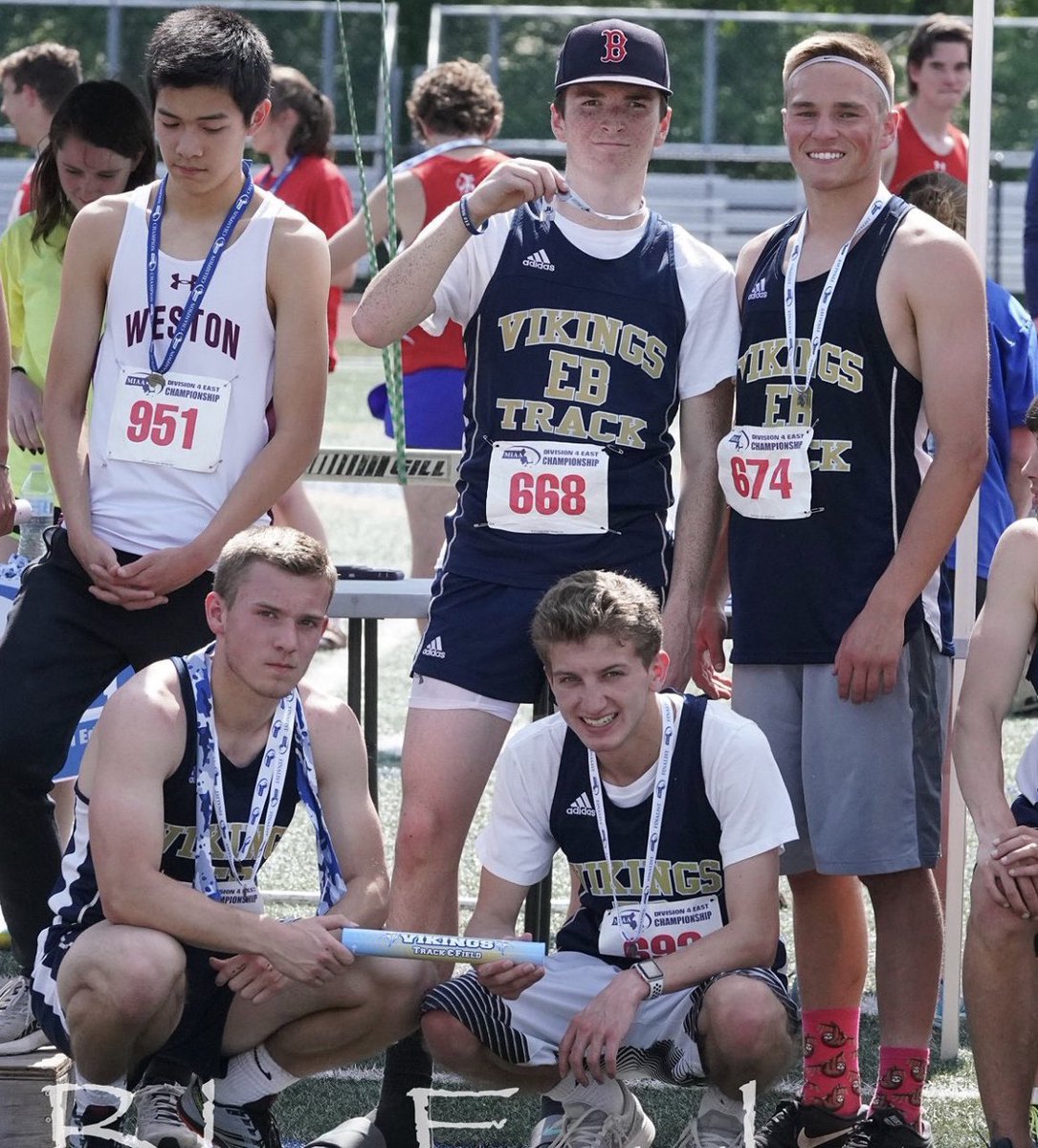 kdogs447's tweet photo. Good Luck EBHS Boys track 4x4 and Kal and George in their individual events this afternoon at All-States!! #VikingPride #vikingstrack #allstates #westfield @EBathletics @CoachP_EB @Kal_Aylward13 https://t.co/IlZkG1W8j3